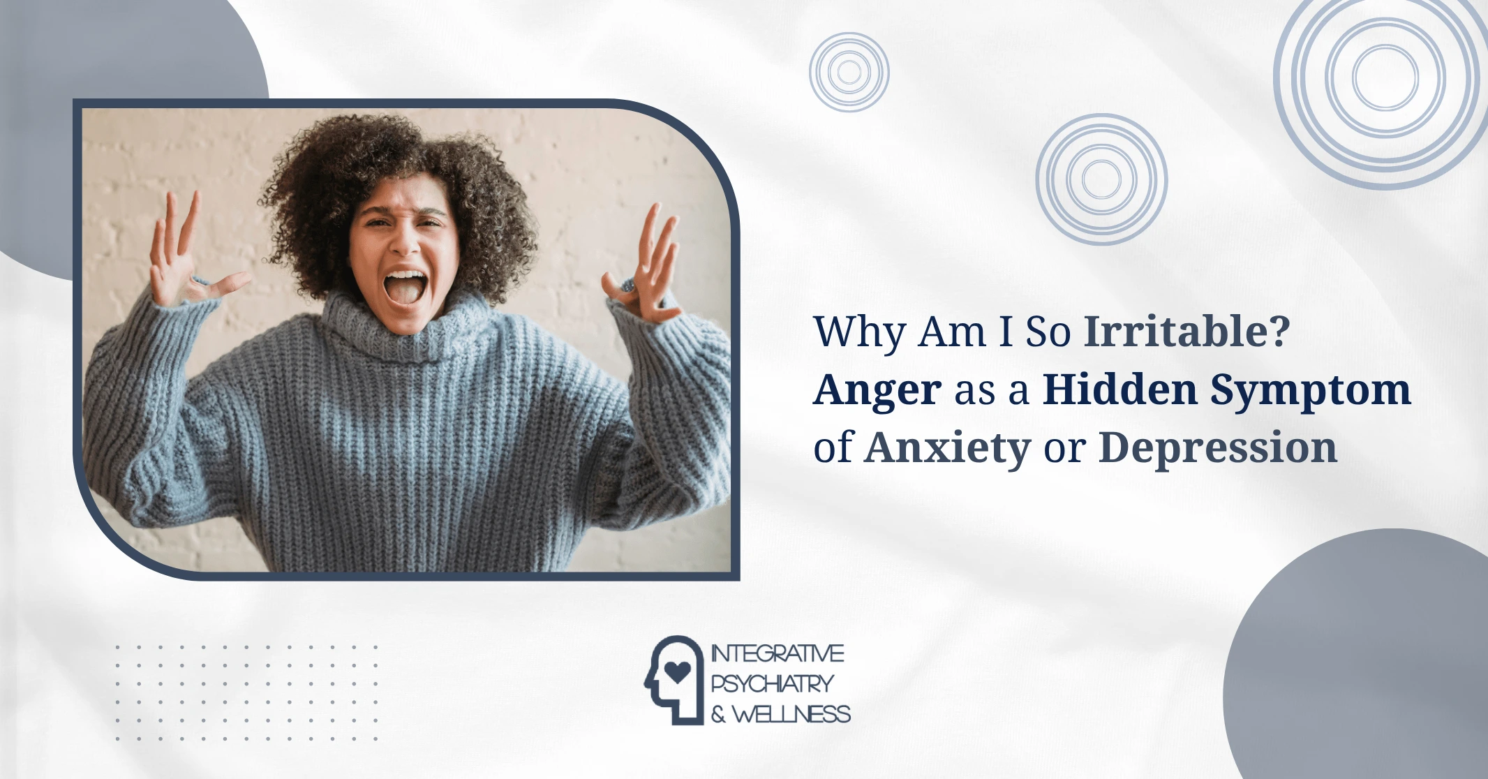 Anger as a symptom of depression